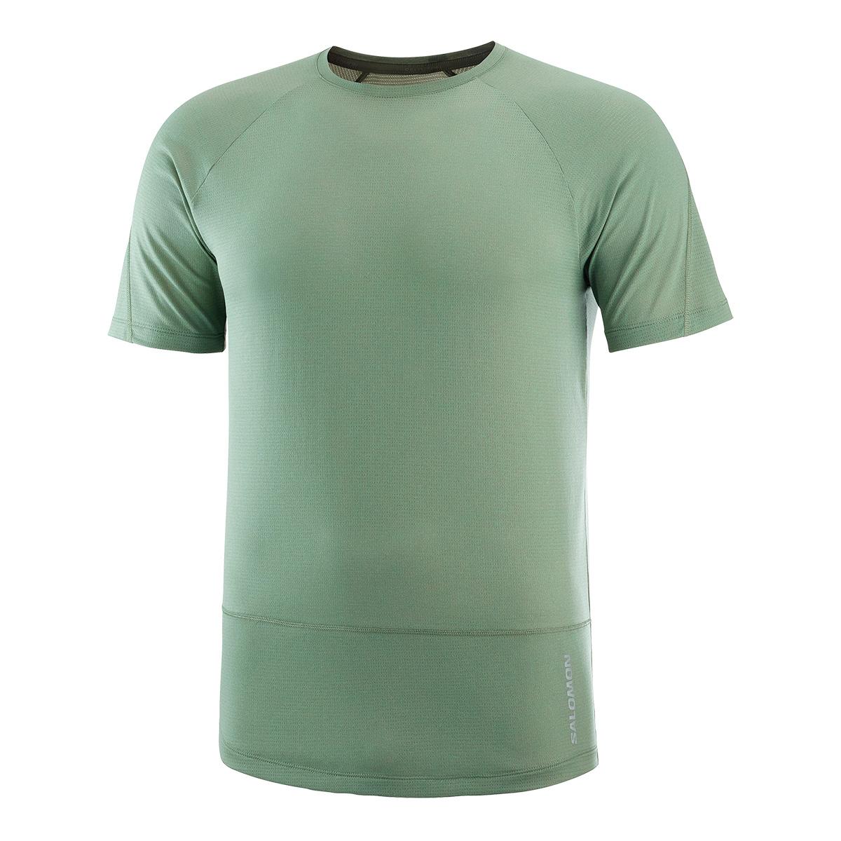 Salomon Cross Run Short Sleeve Tee Men's in Laurel Wreath